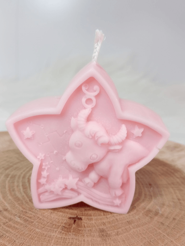 Bougie Décorative Parfumée Naturelle Artisanale "Etoile Astrale" 