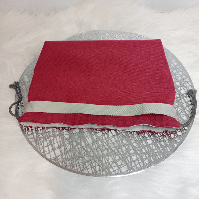 Sac - pochon Femme " rouge et gris"