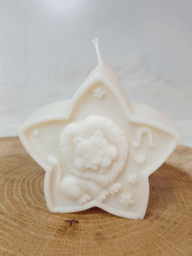 Bougie Décorative Parfumée Naturelle Artisanale "Etoile Astrale" 