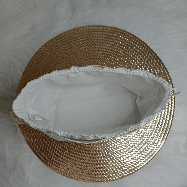 Sac- pochon Femme "gris et écru"