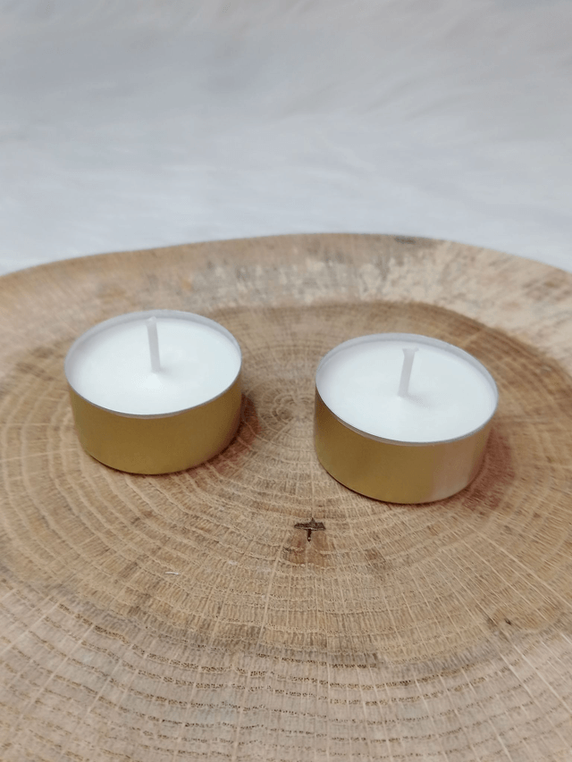 Lot de 2 Bougies Naturelles Artisanales Chauffe-Plats