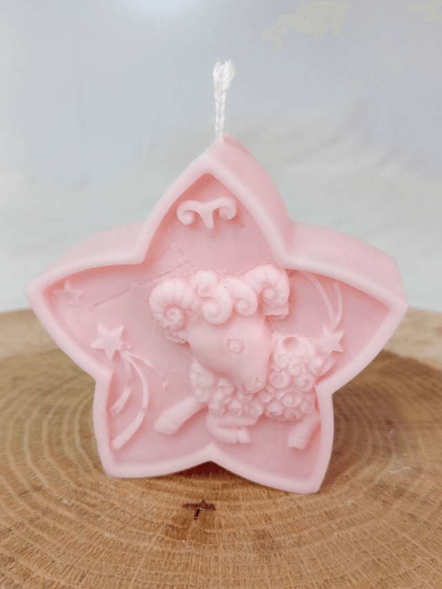 Bougie Décorative Parfumée Naturelle Artisanale "Etoile Astrale" 