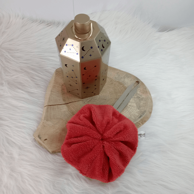 Fleur de douche lavable, réutilisable blanche