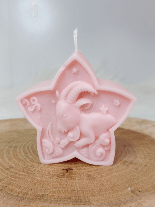 Bougie Décorative Parfumée Naturelle Artisanale "Etoile Astrale" 
