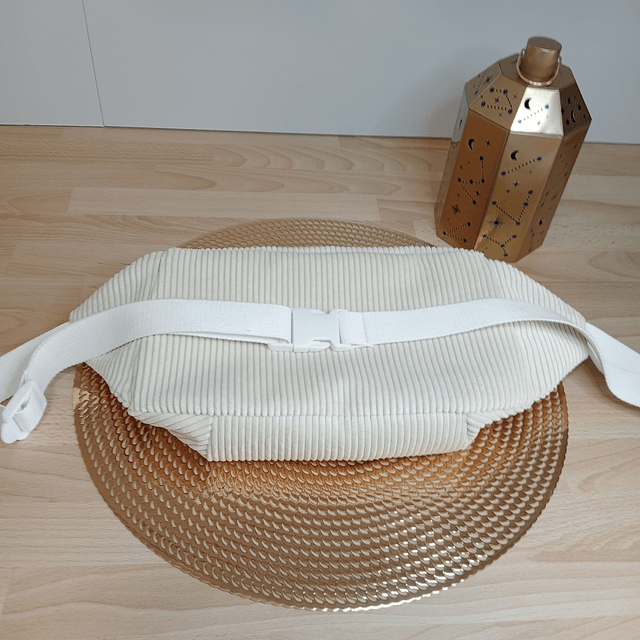 Sac Banane Femme velours écru