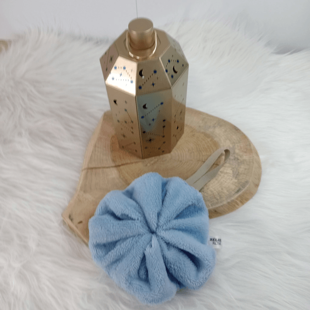 Fleur de douche lavable, réutilisable blanche