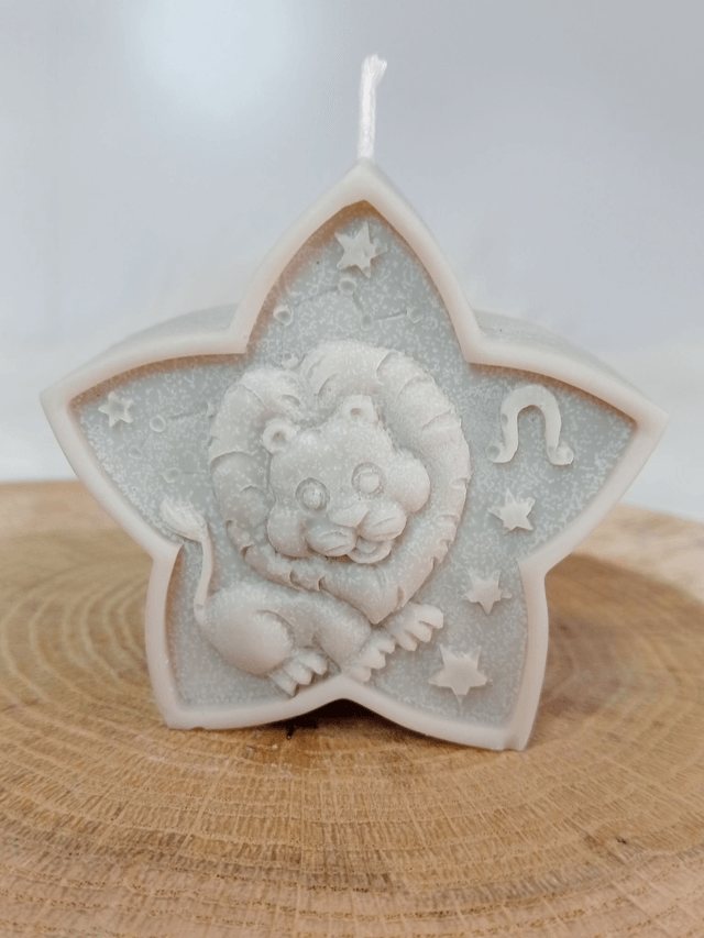 Bougie Décorative Parfumée Naturelle Artisanale "Etoile Astrale" 