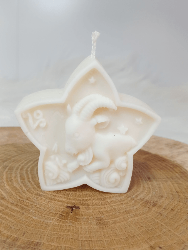 Bougie Décorative Parfumée Naturelle Artisanale "Etoile Astrale" 