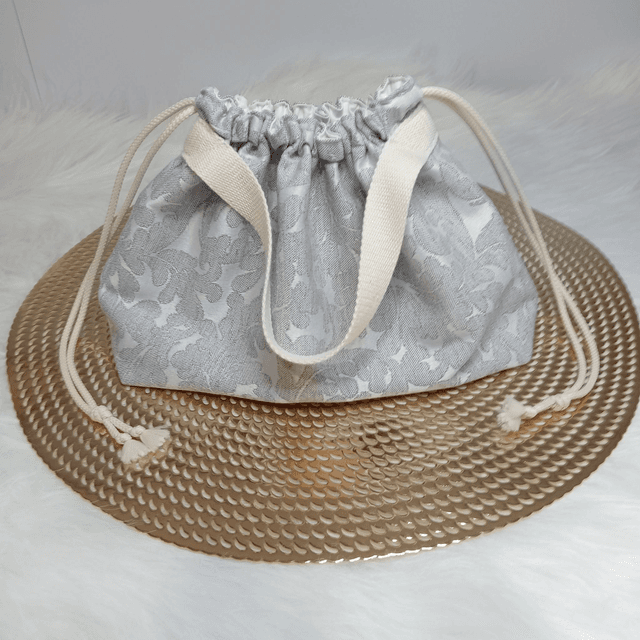 Sac- pochon Femme &quot;gris et écru&quot;